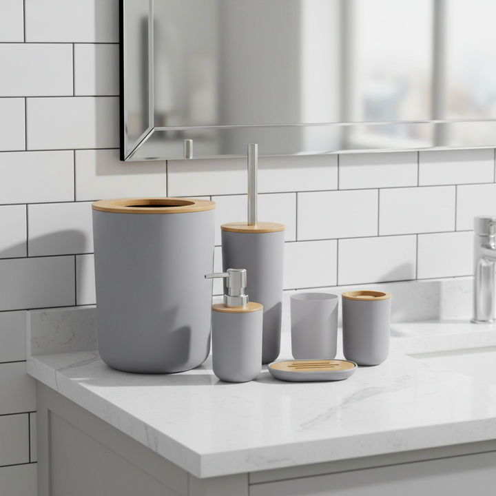 Sechs Teiliges Badezimmer Set - Bathlume