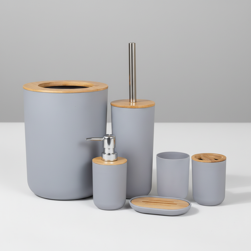 Sechs Teiliges Badezimmer Set - Bathlume
