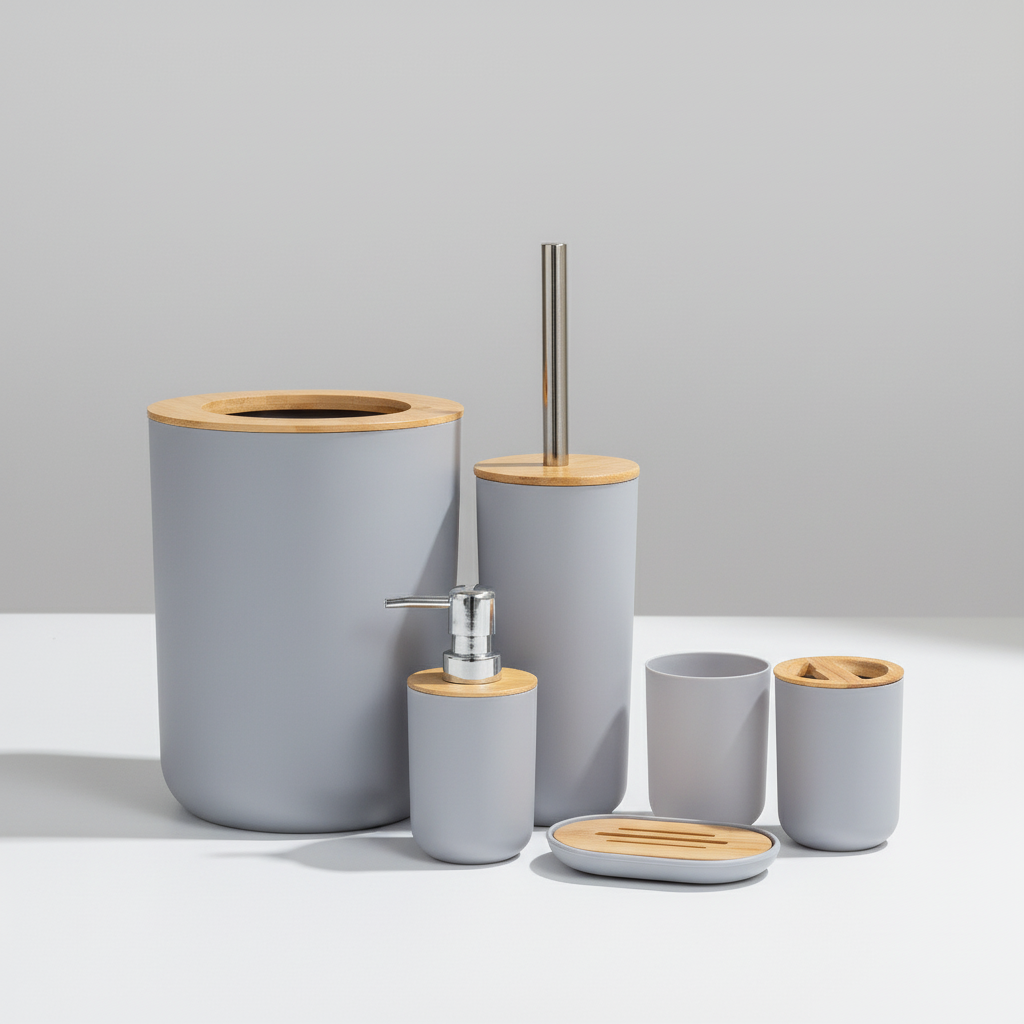 Sechs Teiliges Badezimmer Set - Bathlume