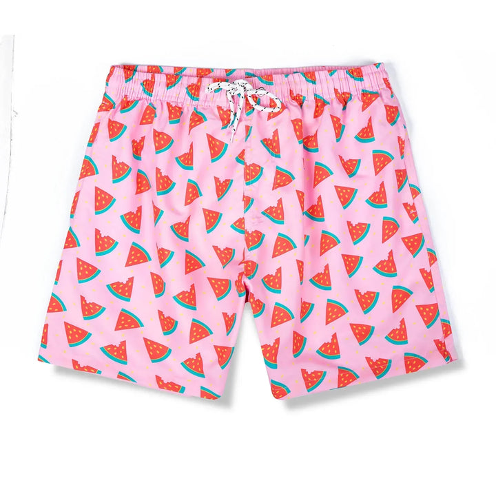 Herre-badeshorts med muntert print – Milo