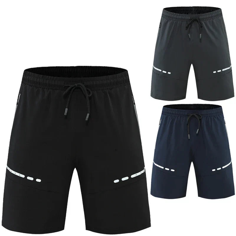 Sportslige og stilfulde slim-fit træningsshorts med lynlåslommer – Kian