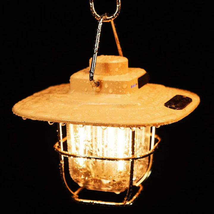 Retro Genopladelig LED Campinglanterne - NostalgiaGlow