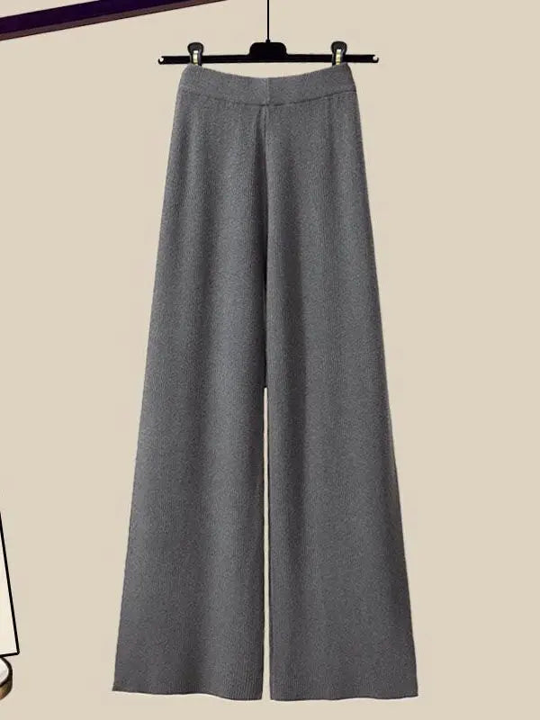 Tre-delt dames vinter outfit sæt med strik cardigan - Marisa