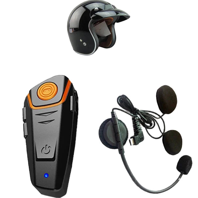 Vandtæt Bluetooth motorcykel intercom med FM & 1000M rækkevidde – RoadLink