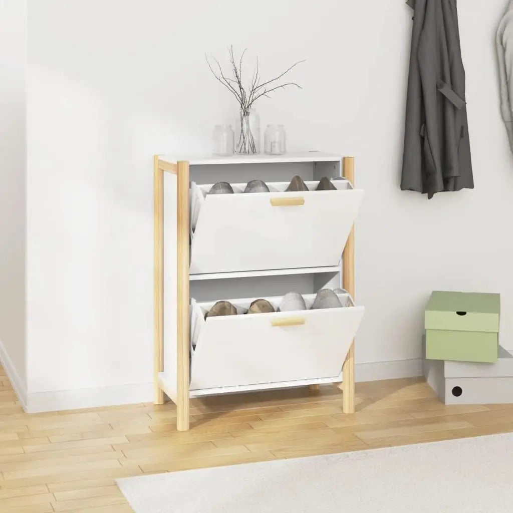 Slank Entré Sko Kabinet med Døre 57,5 × 33 × 80 cm – TidyStep