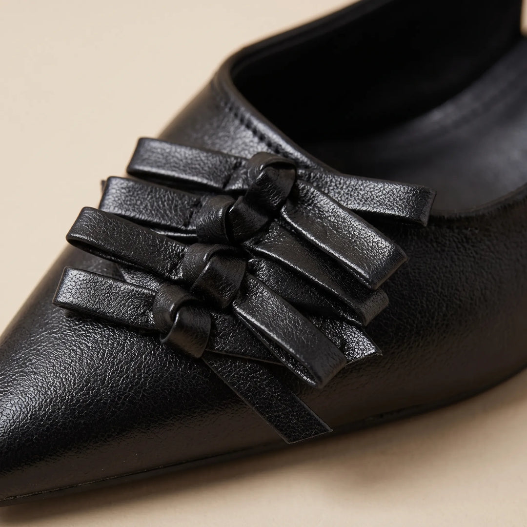 Spidse Slingback Sandaler Med Lille Hæl - Kristina
