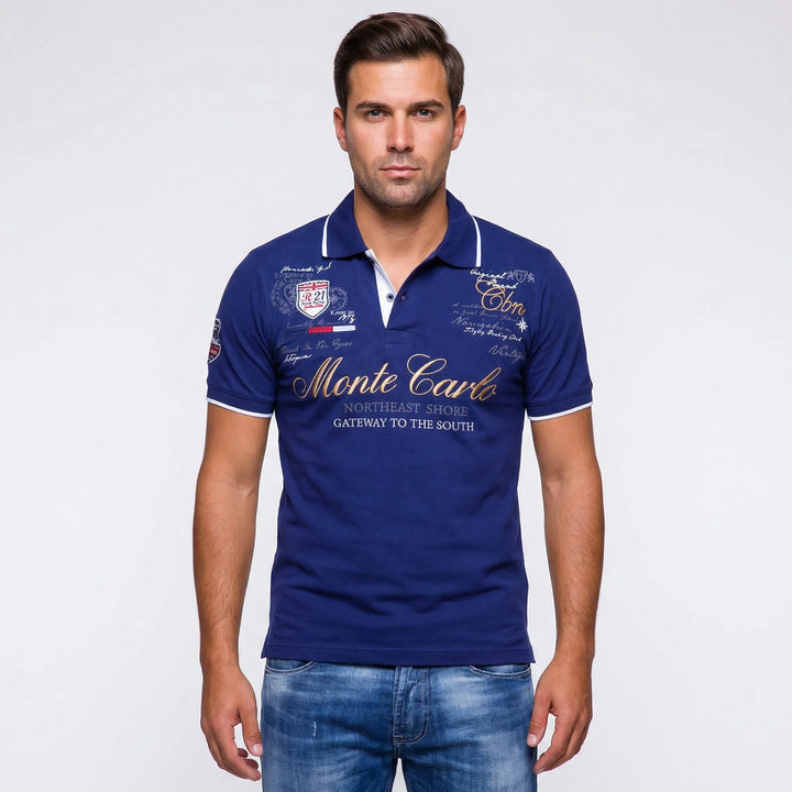 Sportief-Elegante Polo Met Kraag - Blake