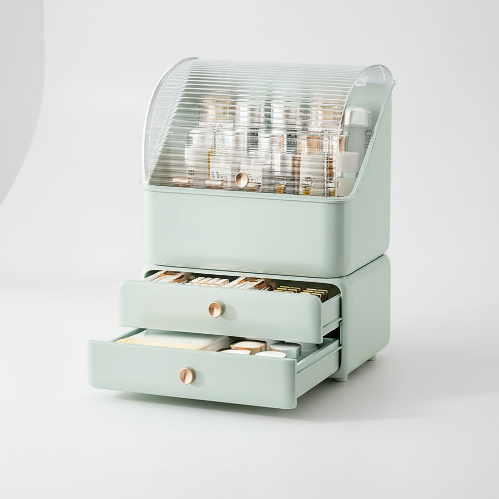 Staubdichte Kosmetik Organizerbox - Gleamette