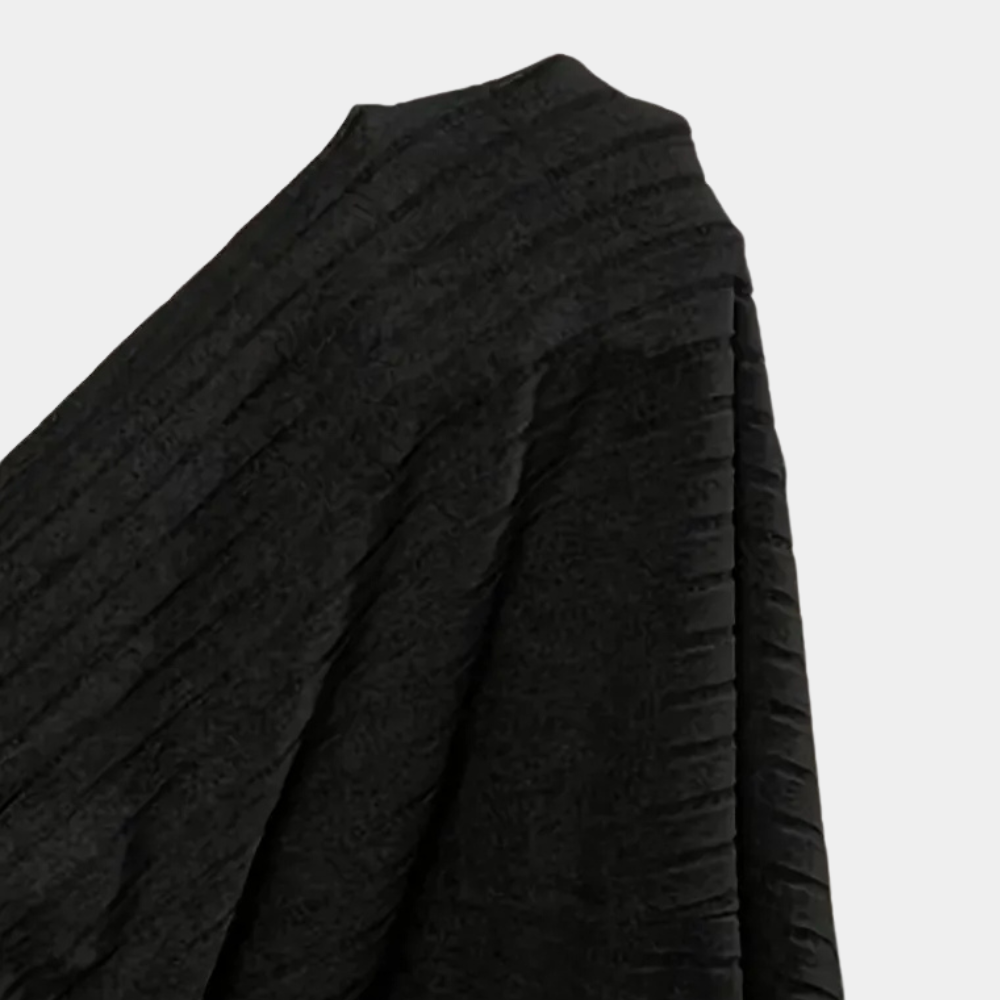Ribbet maxi-nederdel – Selina