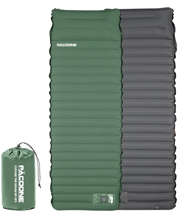 Ultralight selvoppustelig campingmadras med indbygget pumpe – Eryx