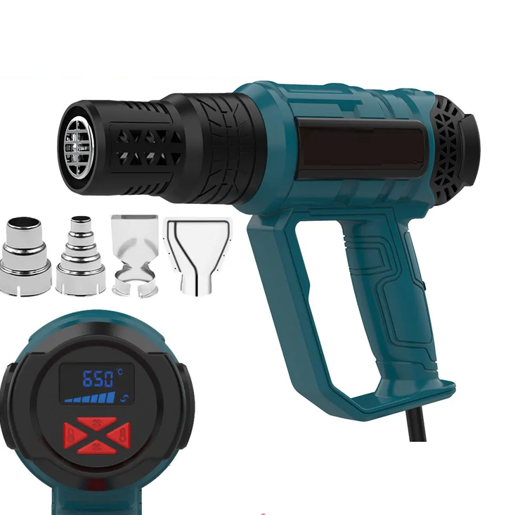 2000W industriel elektrisk varmepistol med digital LCD-skærm justerbar temperatur – ProTherm
