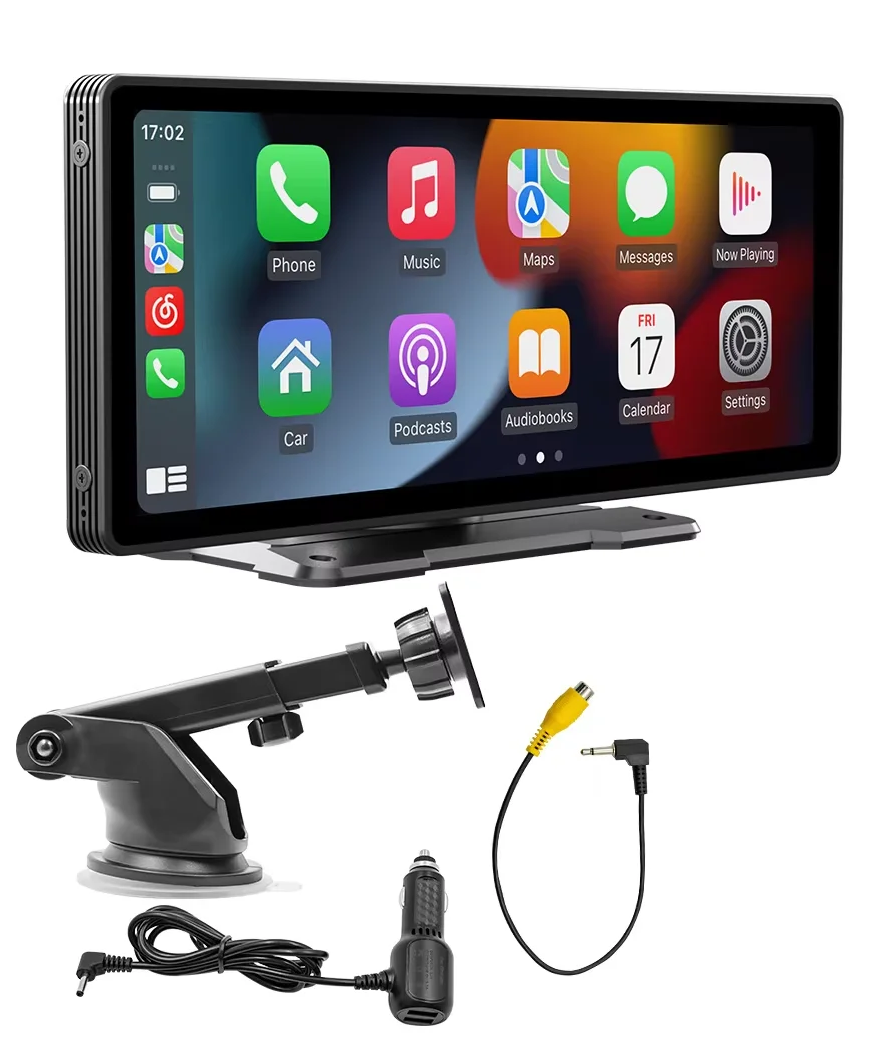 Universal 10,26-tommer (26,06 cm) bilmultimediaafspiller med trådløs CarPlay og Android Auto