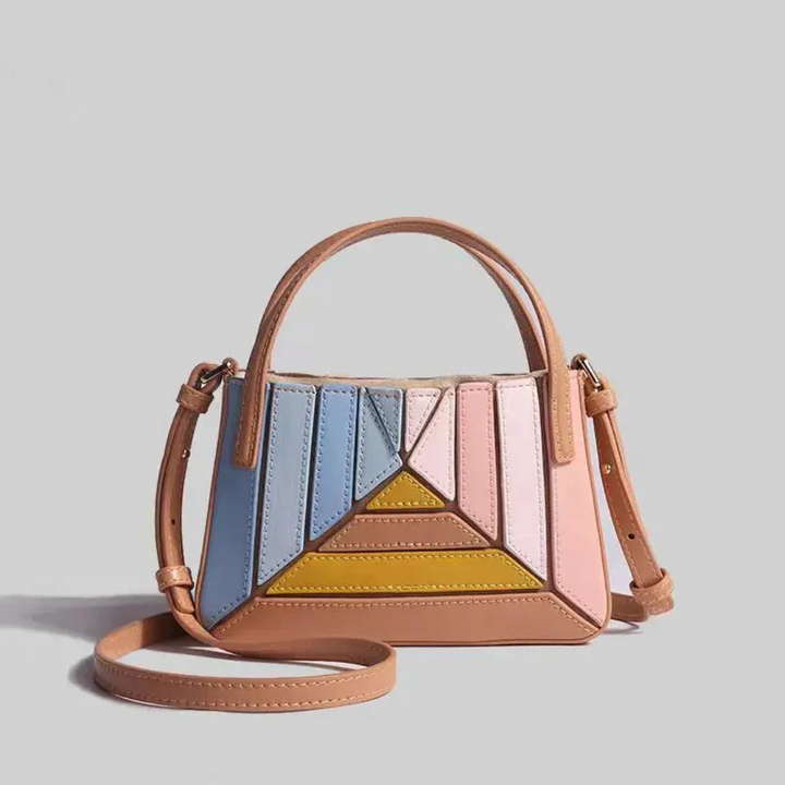 Moderne håndtaske med geometrisk design - GeoChic