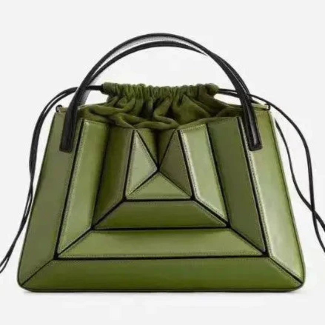 Moderne håndtaske med geometrisk design - GeoChic