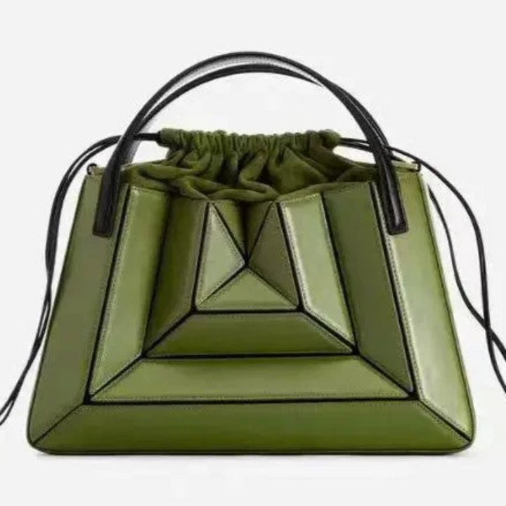 Moderne håndtaske med geometrisk design - GeoChic