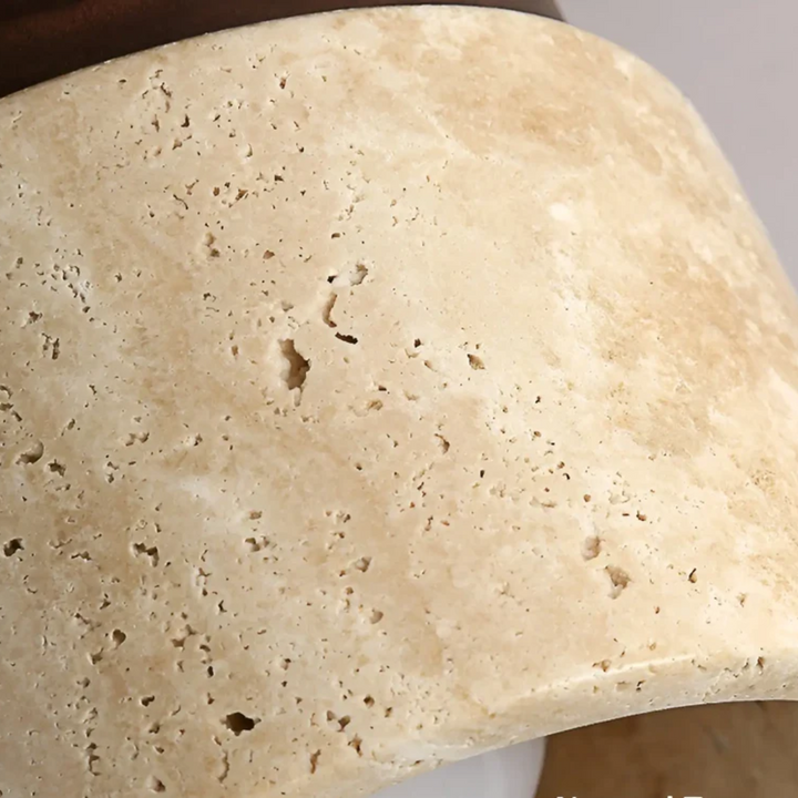 Wabi Sabi Gul Marmor Japansk Loftslampe - TranquilStone