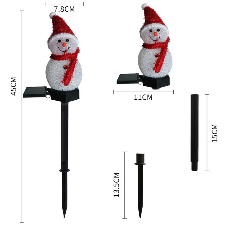 Solenergi Sneemand Lampe - SolarSnow