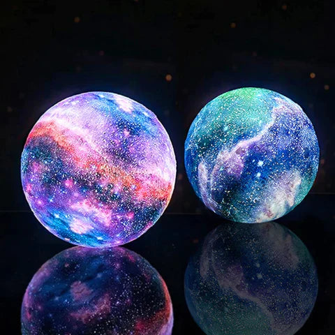 Natlampe med stjernehimmel og touchkontrol - Orion