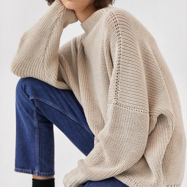 Stilfuld og komfortabel dametrøje - lilla
