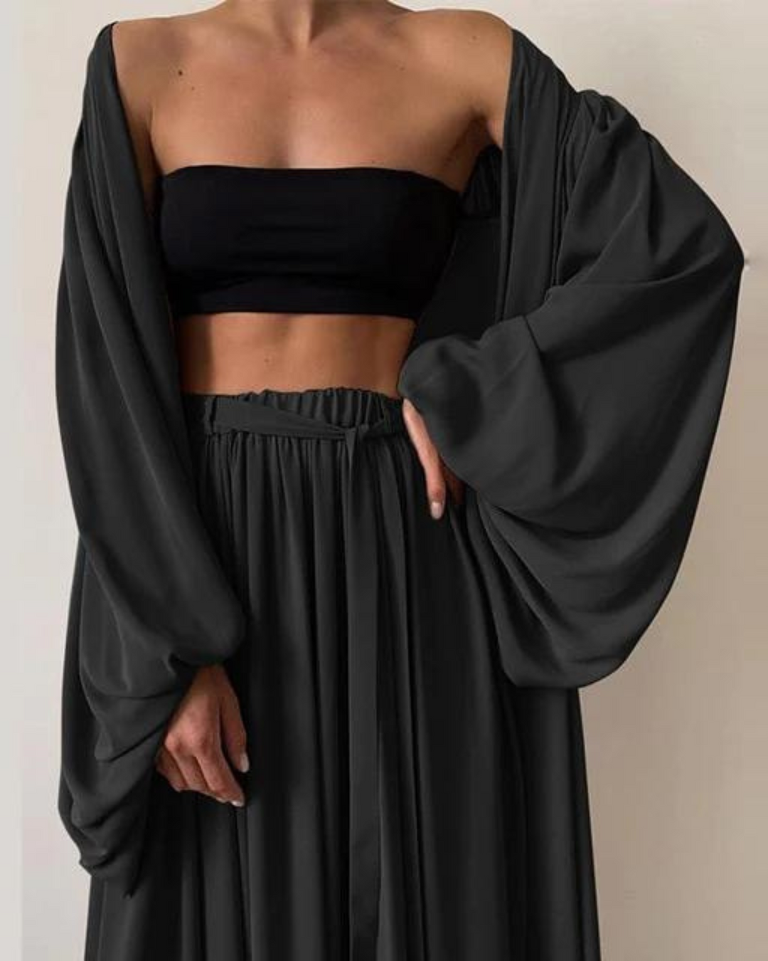 Tredelt sommeroutfit i bomuld til damer – Marla