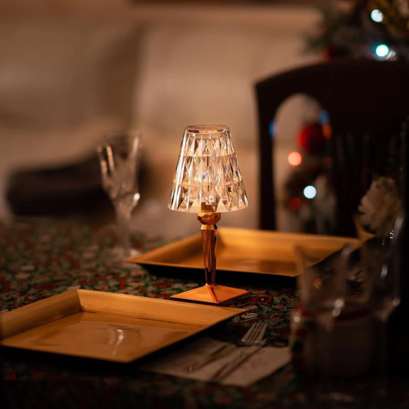 Chic Bordlampe med Krystaldesign - CrystalLuxe