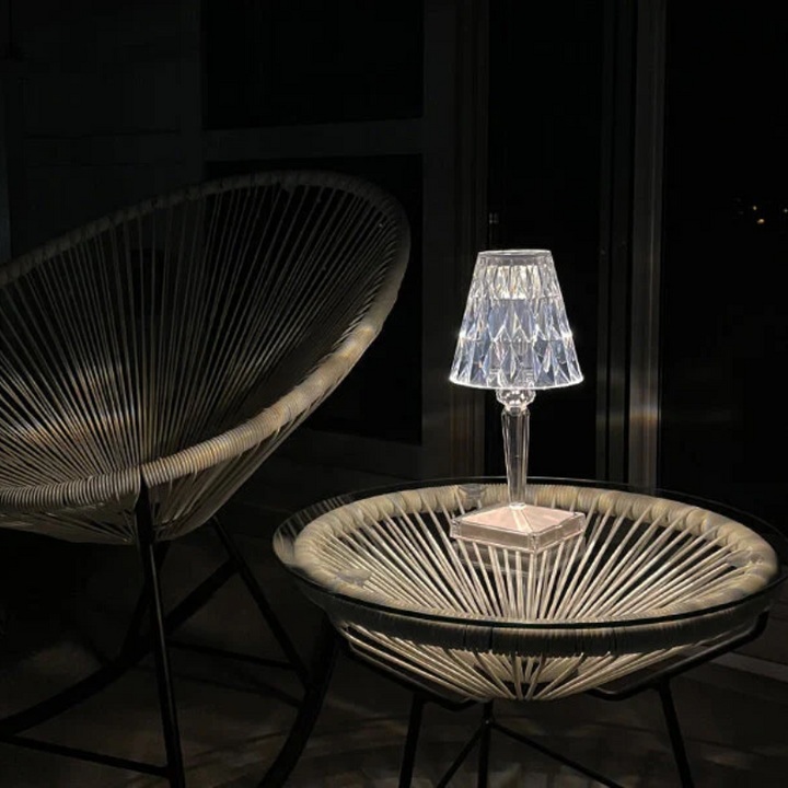 Chic Bordlampe med Krystaldesign - CrystalLuxe