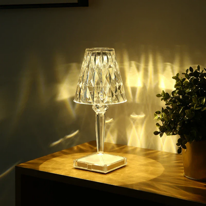 Chic Bordlampe med Krystaldesign - CrystalLuxe
