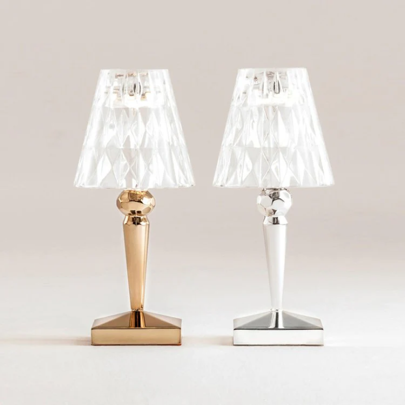 Chic Bordlampe med Krystaldesign - CrystalLuxe