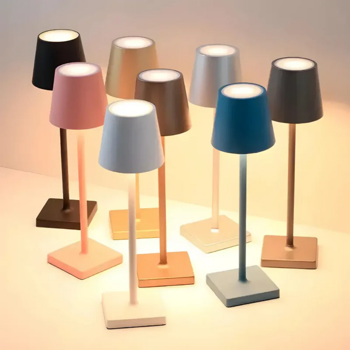 Multifunktionel Trådløs Genopladelig Bordlampe - NordicAura