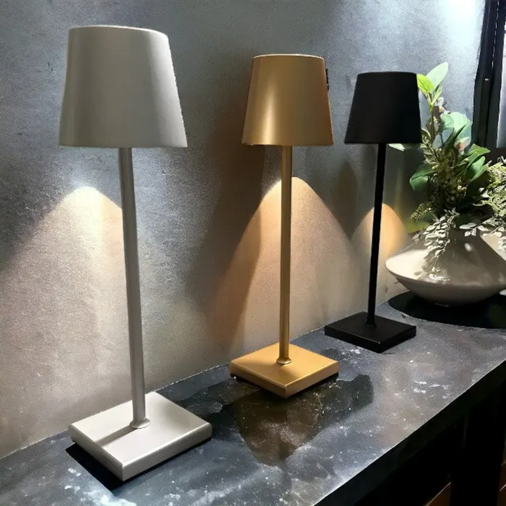 Multifunktionel Trådløs Genopladelig Bordlampe - NordicAura