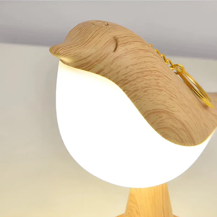 Stilfuld LED-fuglelampe med berøringsbetjening og aromaterapi - FeatherGlow