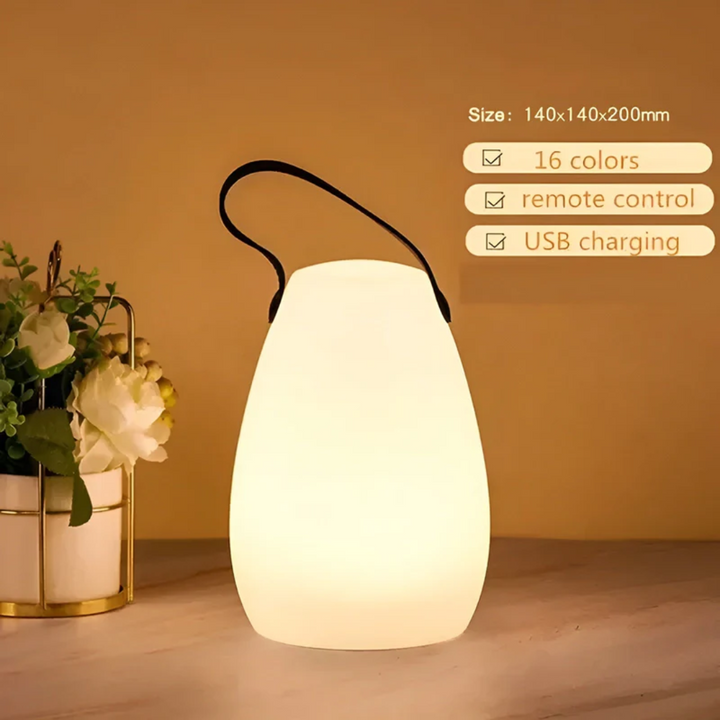 Bærbar Vandtæt Trådløs Bordlampe - RadianceFlex