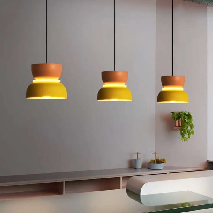 Farverig og trendy macaron LED-hængelampe - VividGlow