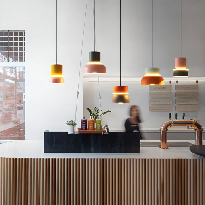 Farverig og trendy macaron LED-hængelampe - VividGlow