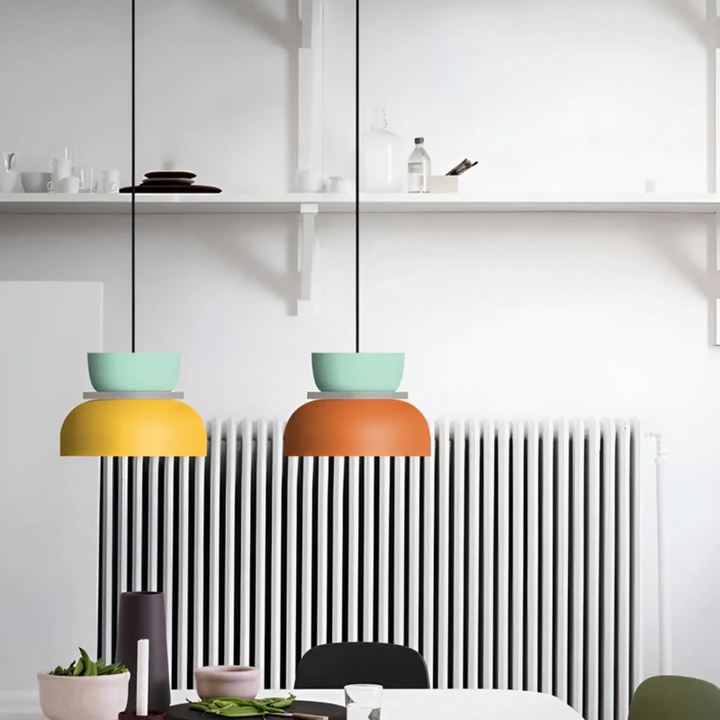 Farverig og trendy macaron LED-hængelampe - VividGlow