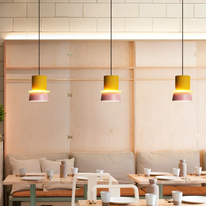 Farverig og trendy macaron LED-hængelampe - VividGlow