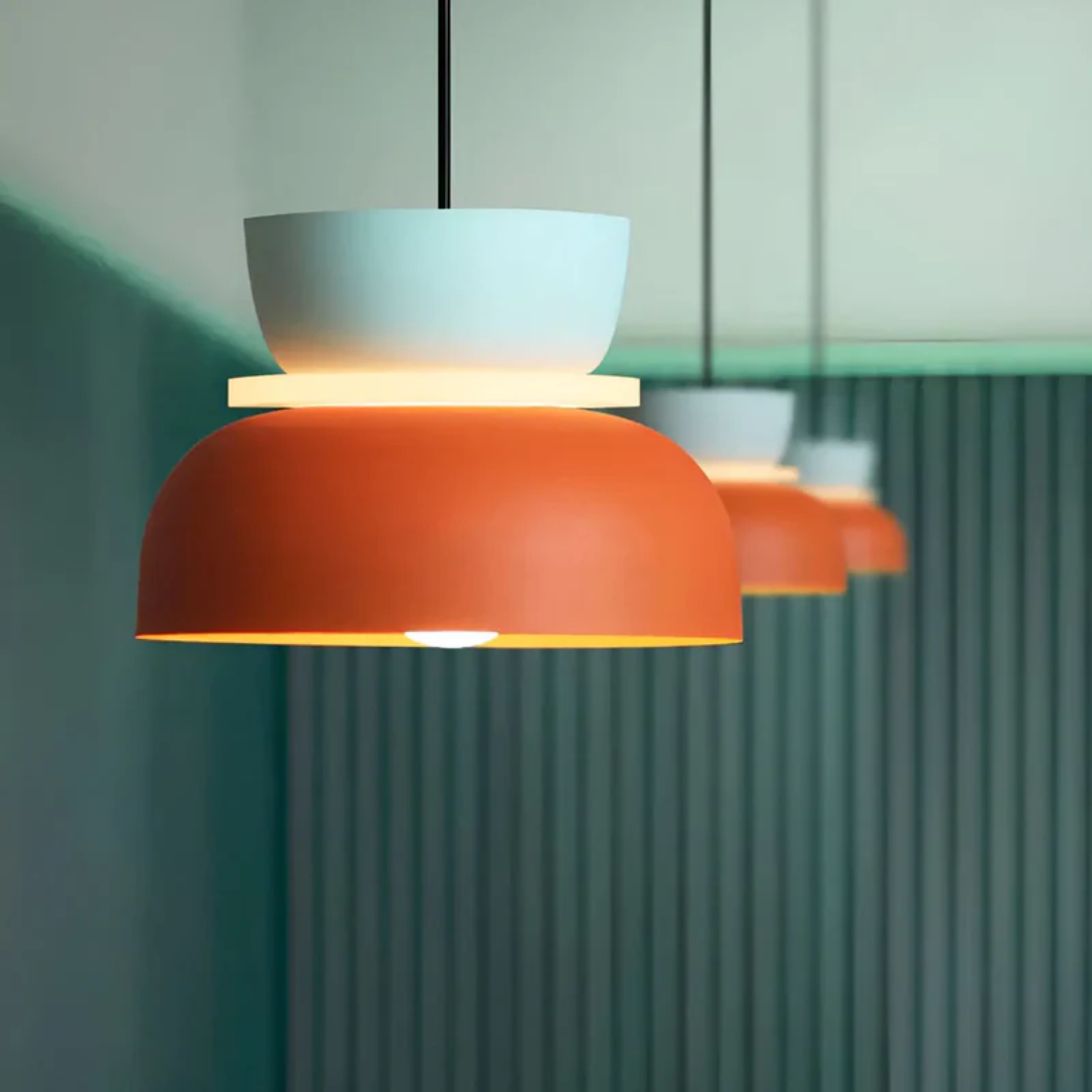 Farverig og trendy macaron LED-hængelampe - VividGlow