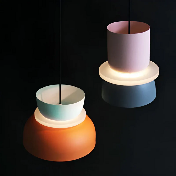 Farverig og trendy macaron LED-hængelampe - VividGlow