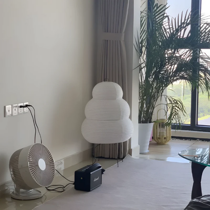 Japansk Wabi-Sabi Gulvlampe - SereneAura