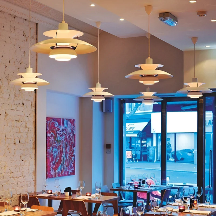 Farverig moderne jern-LED-pendel - ColorLuxe