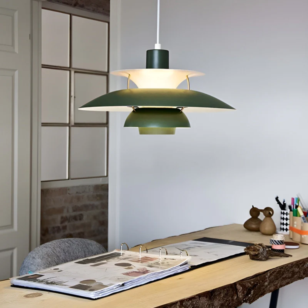 Farverig moderne jern-LED-pendel - ColorLuxe
