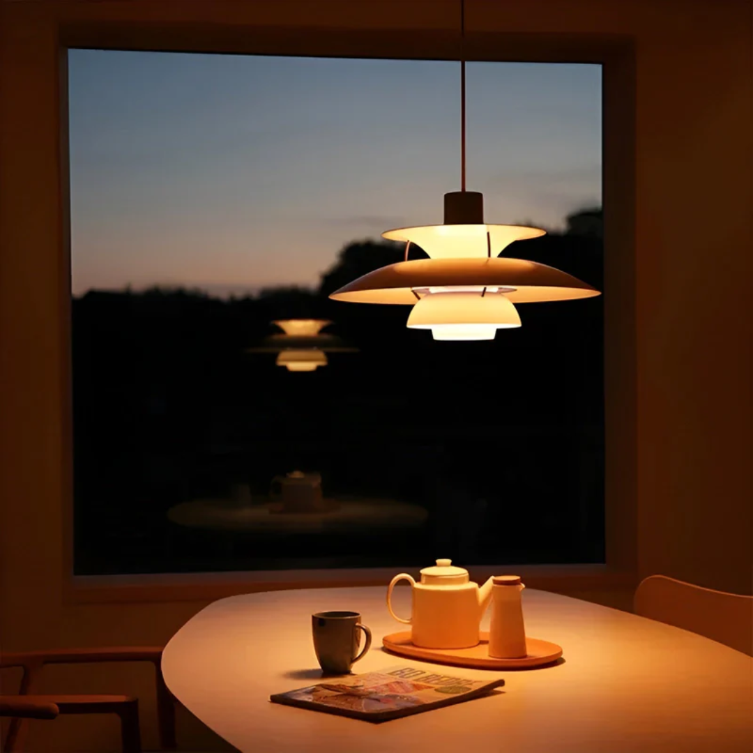 Farverig moderne jern-LED-pendel - ColorLuxe