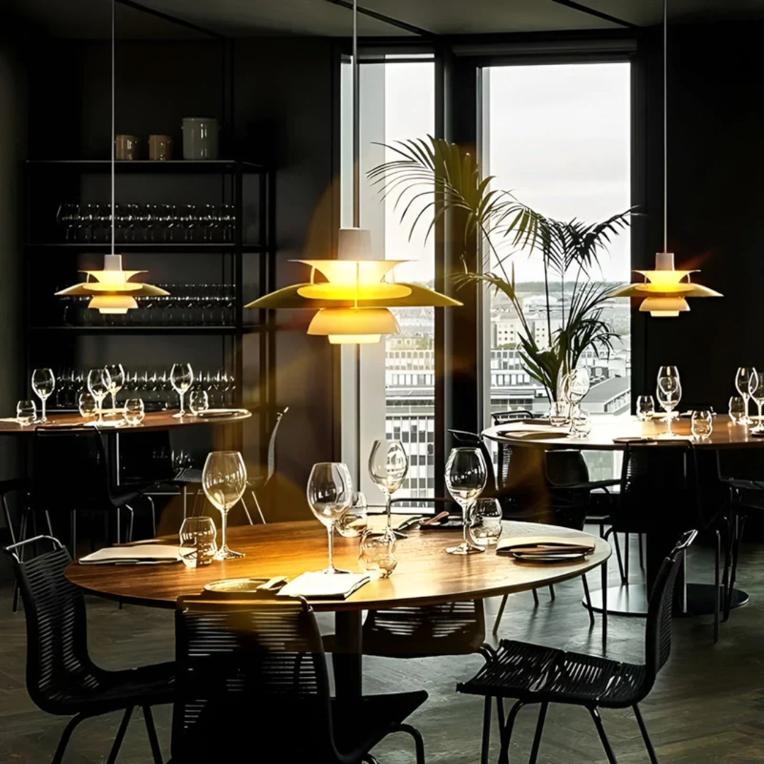 Farverig moderne jern-LED-pendel - ColorLuxe