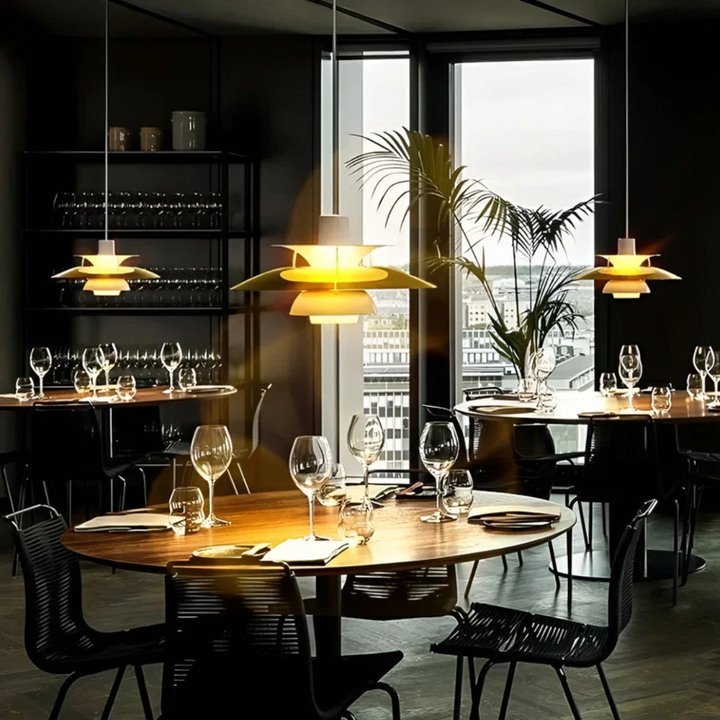 Farverig moderne jern-LED-pendel - ColorLuxe