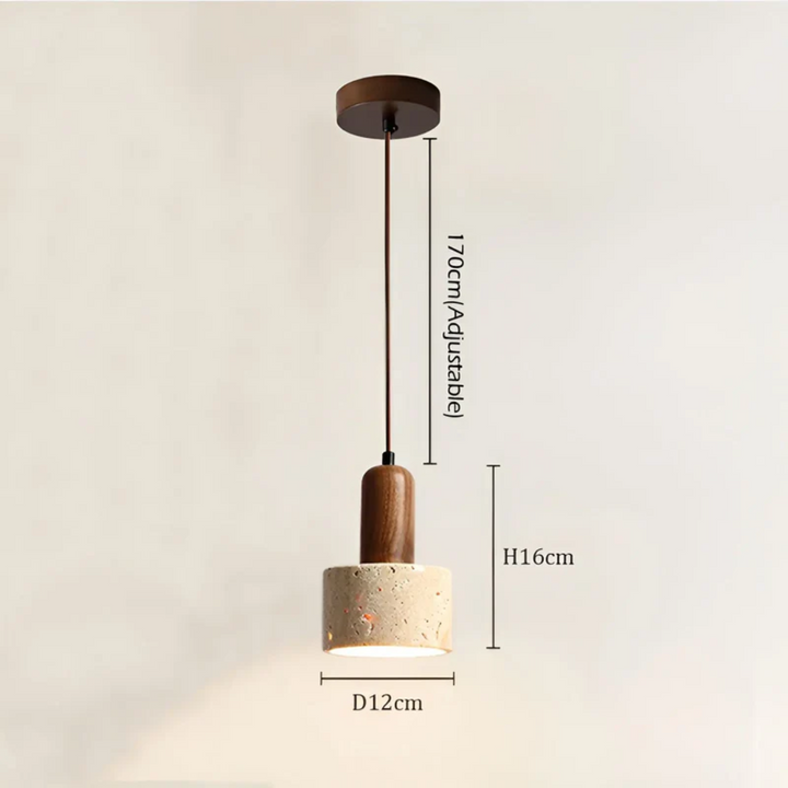 Japansk design Wabi-Sabi loftlampe - TranquilGlow