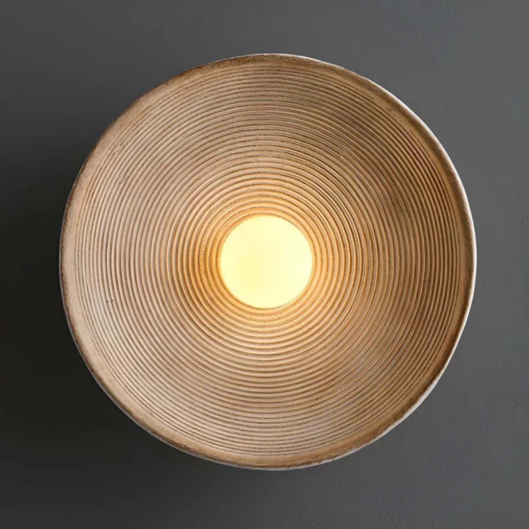 Japansk Wabi-Sabi Væglampe - ZenGlow Disc