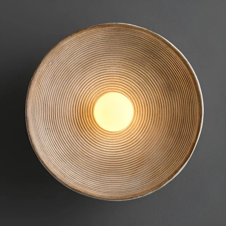 Japansk Wabi-Sabi Væglampe - ZenGlow Disc