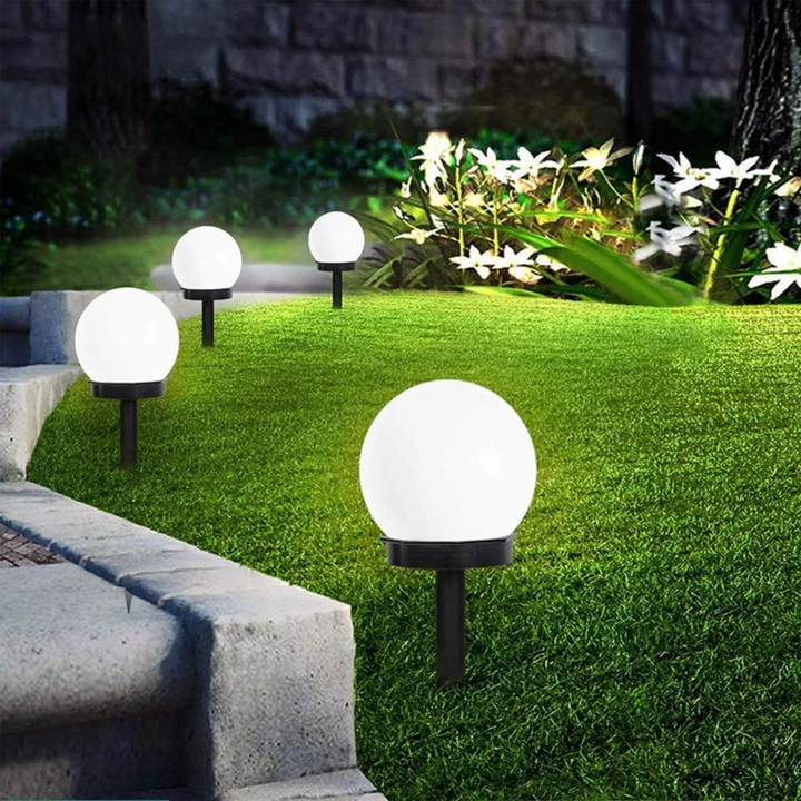 3 stk. vandtætte LED-solkugler til havebelysning - SunLuxe Orbs