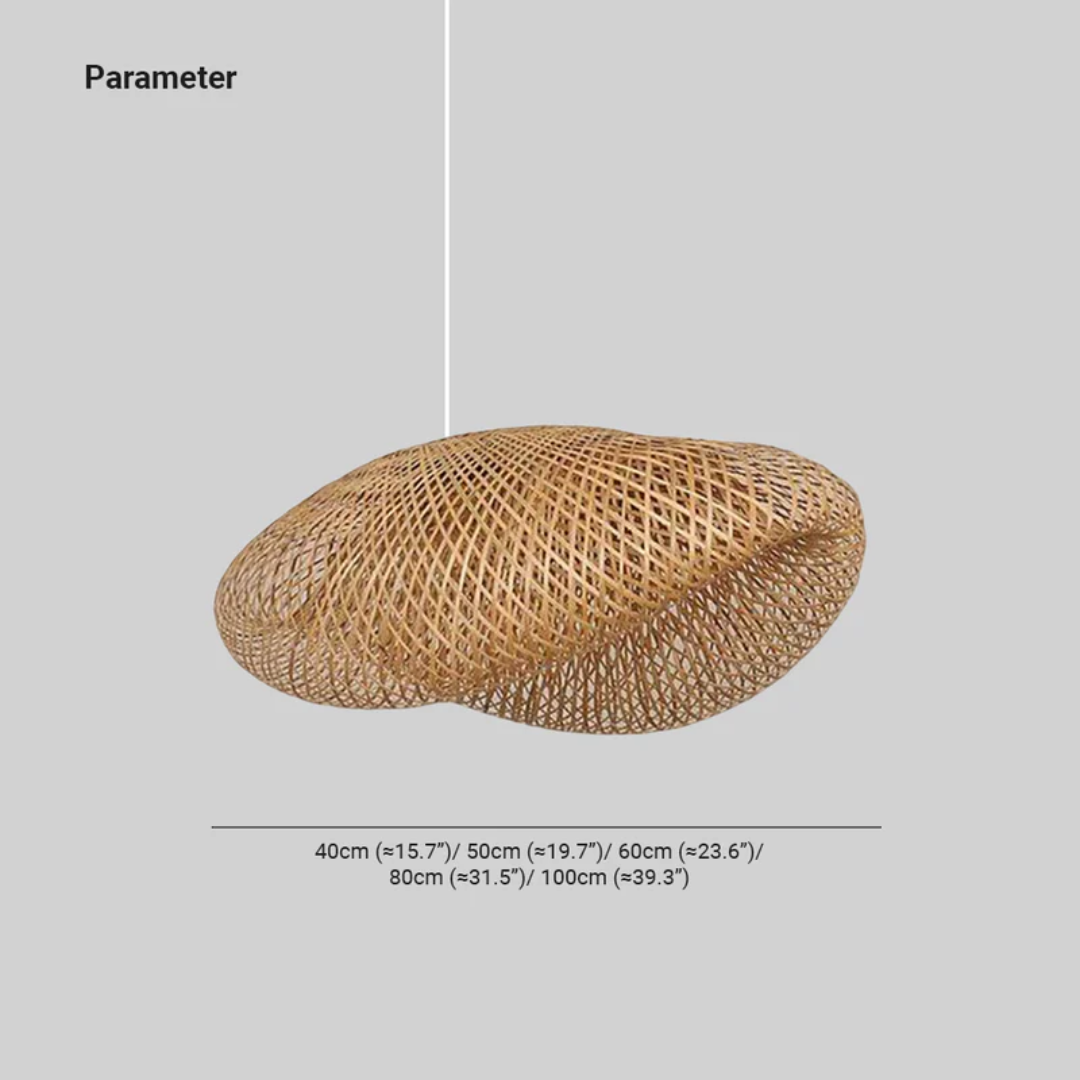 Design LED-hængelampe bambus-kugler - EcoSphere