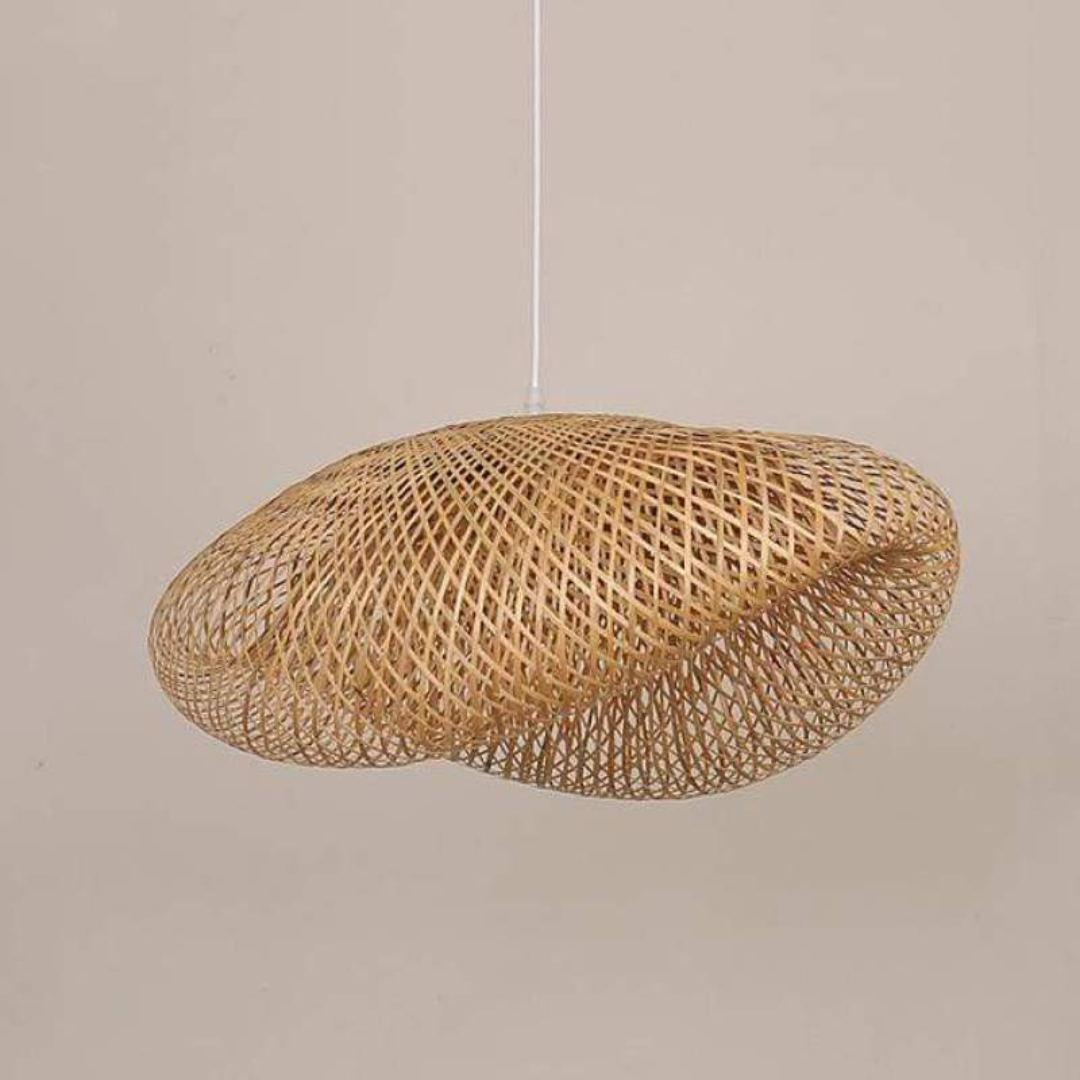 Design LED-hængelampe bambus-kugler - EcoSphere